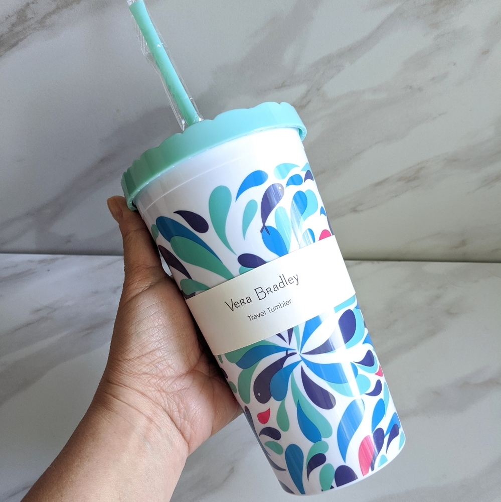 VERA BRADLEY Summer Play 20 oz Travel Tumbler - Picture 2 of 6
